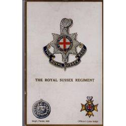 Insigne de régiment - The Royal Sussex Regiment Carte n'ayant pas voyagé