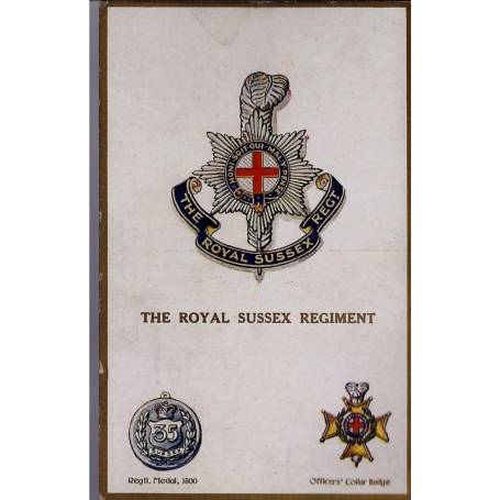 Insigne de régiment - The Royal Sussex Regiment Carte n'ayant pas voyagé