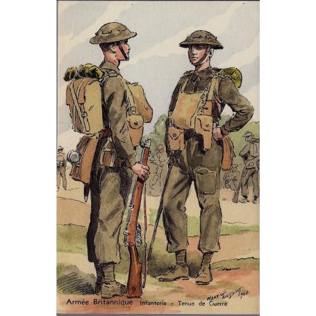 Armée Britannique - Infanterie tenue de guerre - 1940 Illustrée par Maurice To