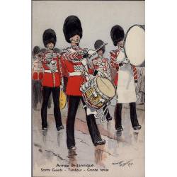 Armée Britannique - Tambour - Scotts Guards - Grande tenue Illustrée par Mauri