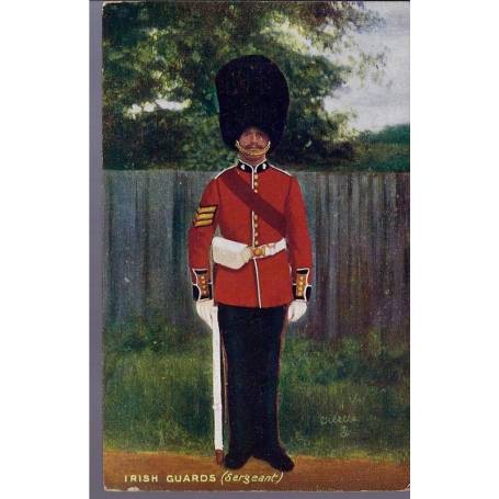 Irish Guards - Sergeant Carte n'ayant pas voyagé