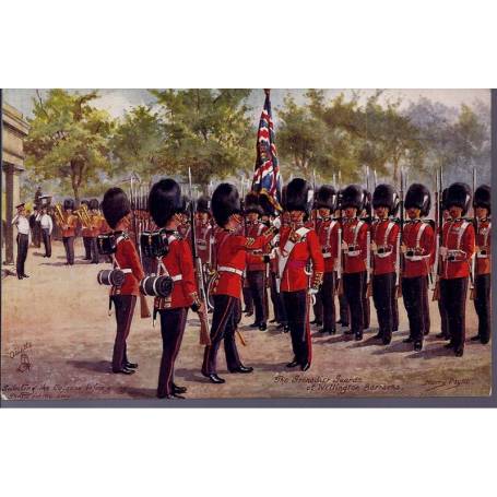 The Grenadier Guards at Wellington Barracks Illustrée par Harry Payne - Carte 