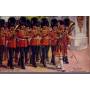 The Coldstream Guards - The band entering Buckingham Palace Illustrée par Harr