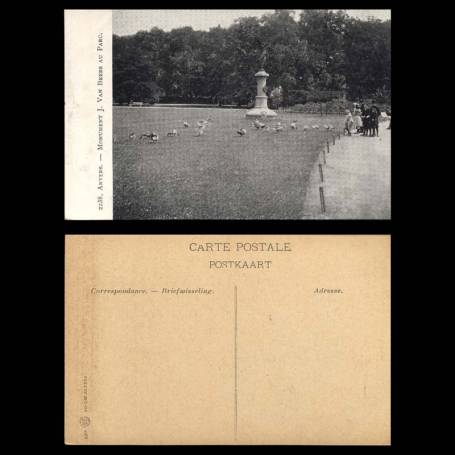 Belgique - Anvers - Monument J. Van Beers au parc