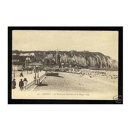 76 - Dieppe - Le boulevard Maritime et la plage