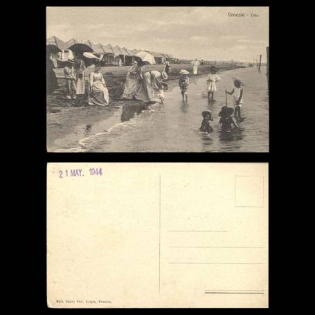 Italie - Venise - Plage du Lido - Animée - Enfants