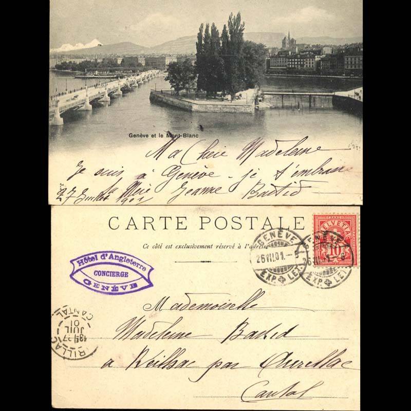 Suisse - Geneve et le Mont-Blanc - 1901