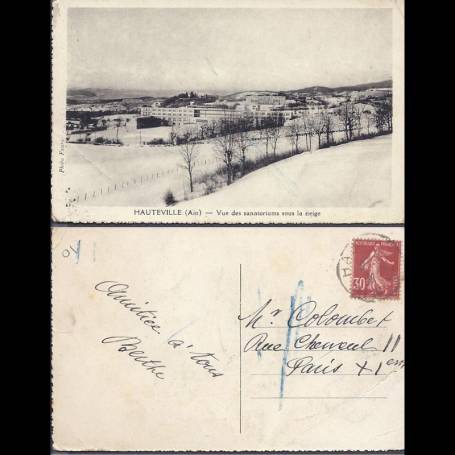 01 - Hauteville - Vue des sanatoriums sous la neige