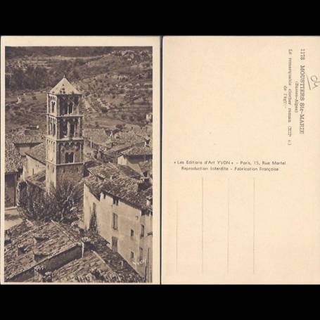 04 - Moustiers Ste Marie - Le remarquable clocher roman