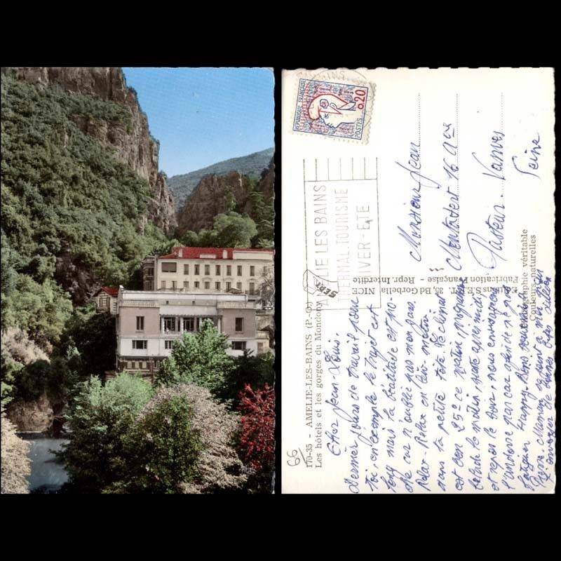 66 - Amelie les bains - Hotel et les gorges du Mondony - CPSM