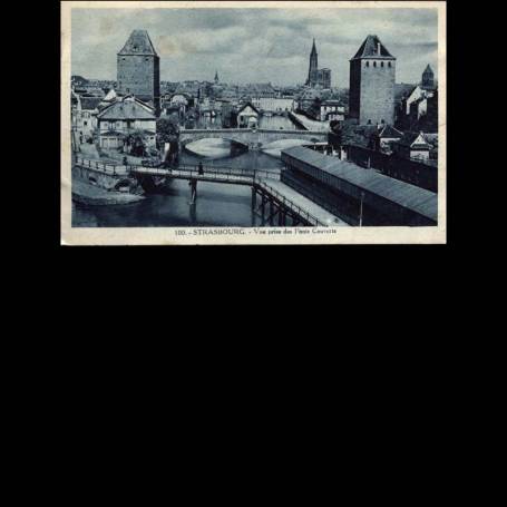 67 - Strasbourg - Vue prise des Ponts Couverts - 1924