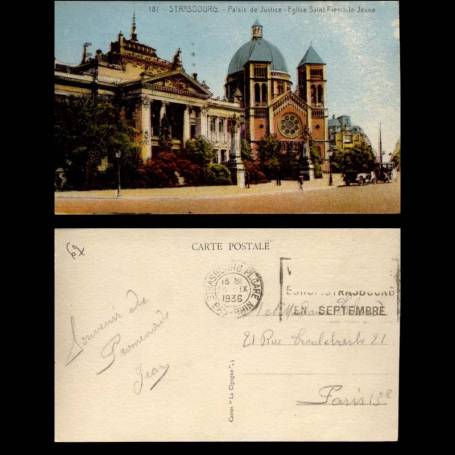 67 - Strasbourg - Palais de justice - Eglise Saint Pierre le jeune