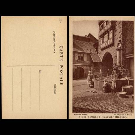 68 - Riquewihr - Vieille fontaine - Enfants