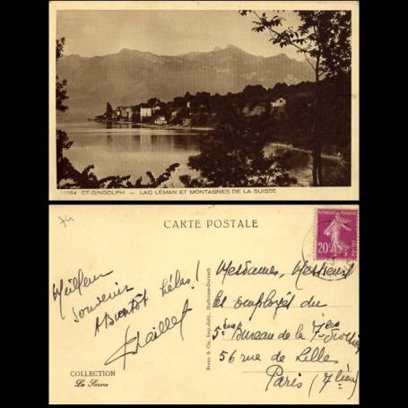 74 - St Gingolph - Lac Leman et montagnes Suisses