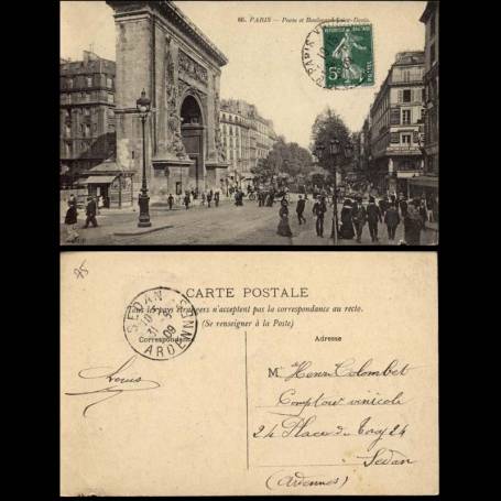 75 - Paris - Porte et boulevard Saint Denis