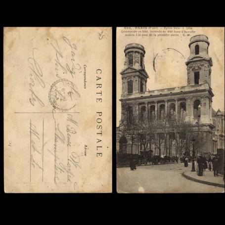 75 - Paris - Eglise St Sulpice - Animée