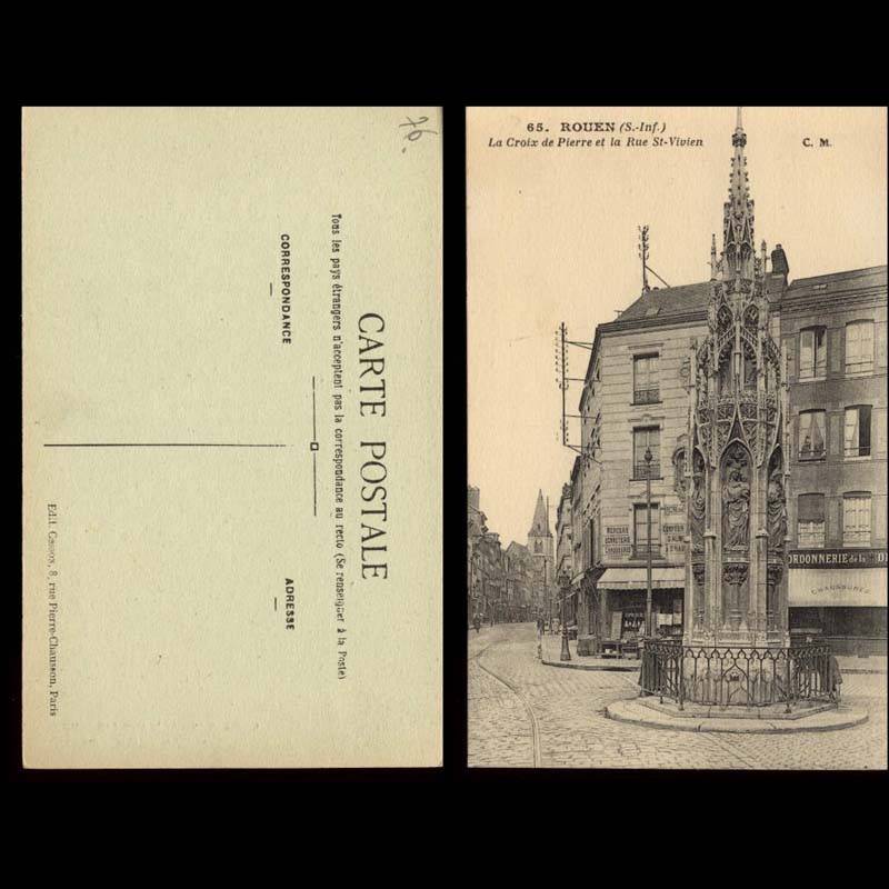 76 - Rouen - Croix de Pierre et rue St Vivien