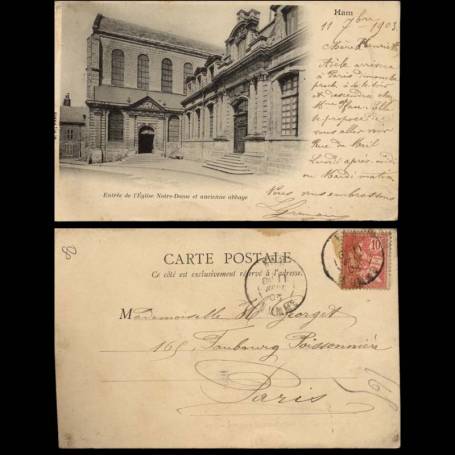 80 - Ham - Entree de l'Eglise Notre Dame - 1903