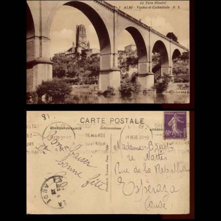 81 - Albi - Viaduc et cathedrale