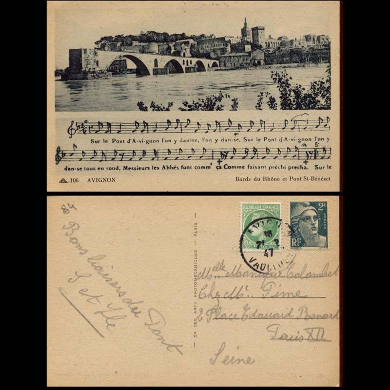 84 - Avignon - Pont St Bezenet et chanson