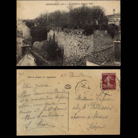 91 - Dourdan - Le chateau facade sud