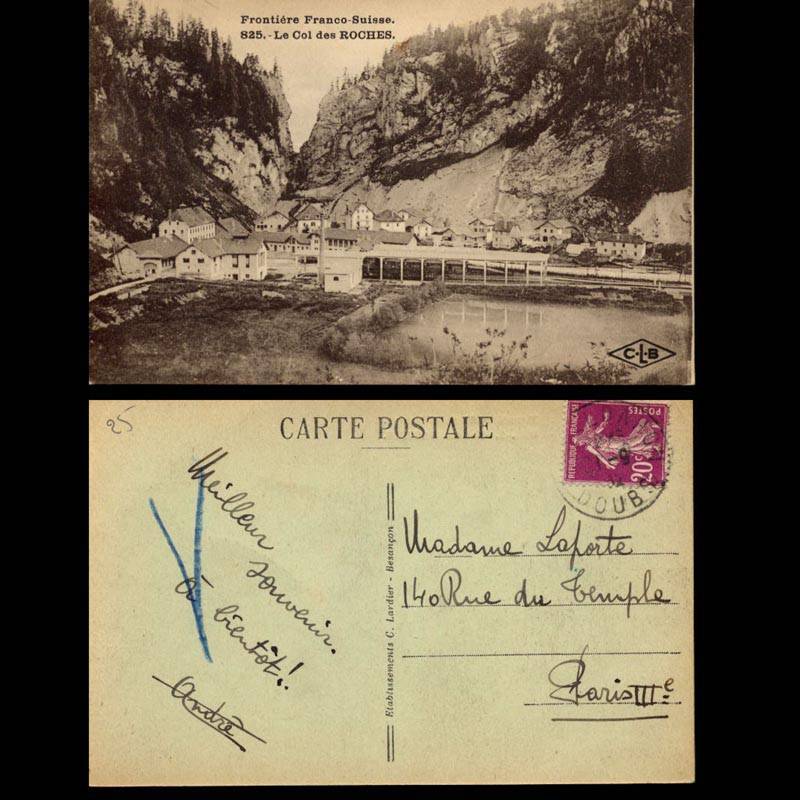 25 - Le col des Roches  - Frontière Franco-Suisse