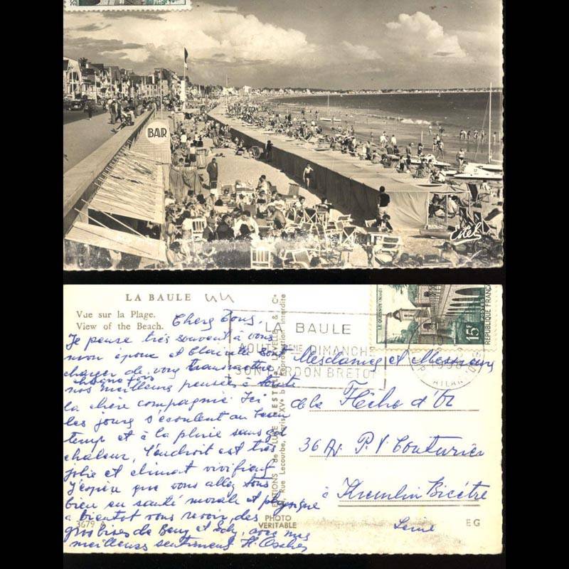 44 - La Baule - Vue sur la plage - CPSM