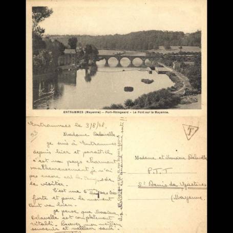 53 - Entrammes - Port Rhingeard - Le pont sur la Mayenne