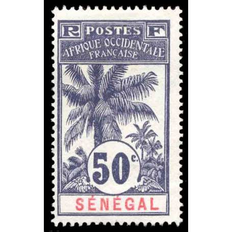 Timbre collection Sénégal N° Yvert et Tellier 42 Neuf avec charnière