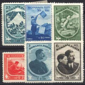 Timbre collection Roumanie N° Yvert et Tellier 440/445 Neuf avec charnière