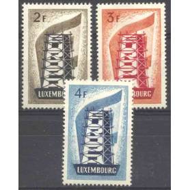 Timbre collection Luxembourg N° Yvert et Tellier 514/516 Neuf avec charnière