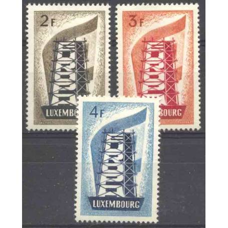 Timbre collection Luxembourg N° Yvert et Tellier 514/516 Neuf avec charnière