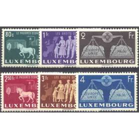 Timbre collection Luxembourg N° Yvert et Tellier 443/448 Neuf avec charnière