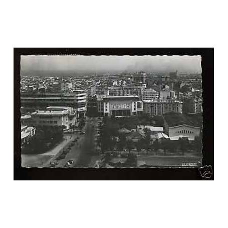 Maroc - Casablanca - Place Lyautey et vue sur la ville