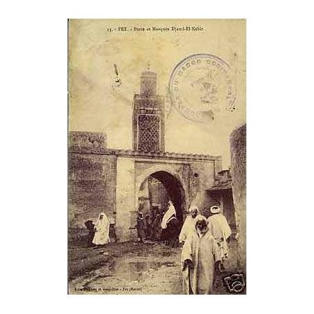 Maroc - Fez - Porte et mosquee Djamal-El-Kebir