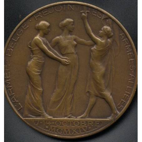 Médaille bronze : Armée - La Begique, Anvers - 1914