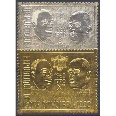 Timbre collection Côte d'Ivoire N° Yvert et Tellier 307/308 Neuf sans charnière