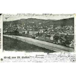 Suisse - Gruss aus St. Gallen - Totalansicht