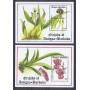 Timbres orchidees Barbuda blocs N° 223/224 neufs