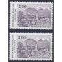 Timbre France Variété N° 2707 1 clair et 1 foncé