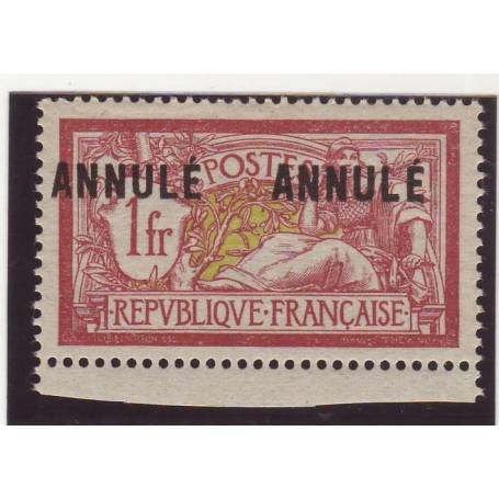 Timbres France Cours d instructions - N° 121 CI 2 - 1f lie de vin et olive - **