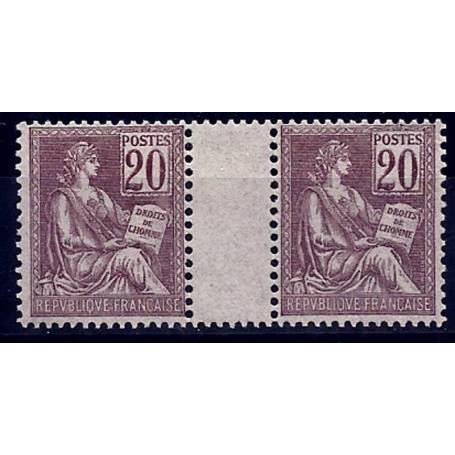 Timbre France N° 113 en paire neuf sans charnière