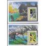 Timbres orchidees St Vincent bloc N° 71A/B neufs