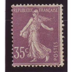 Timbre France N° 136 - 35c violet - Chiffres maigres - TB - **