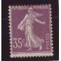 Timbre France N° 136 - 35c violet - Chiffres maigres - TB - **