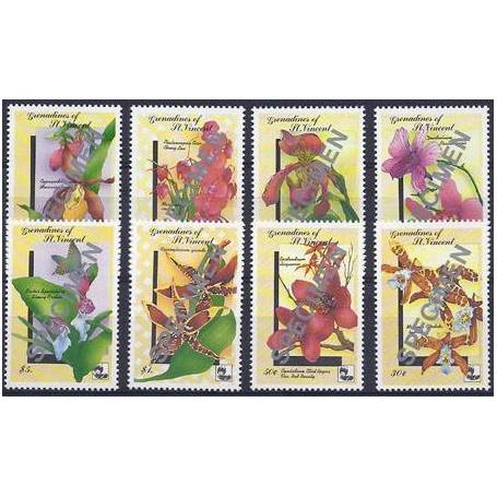 Timbres orchidees Grenadines N° 712/19 SPECIMEN