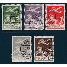 Timbre collection Danemark N° Yvert et Tellier PA 1/5 Oblitéré