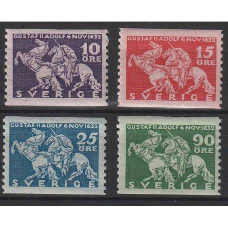 Timbre collection Suède N° Yvert et Tellier 224/227 Neuf sans charnière