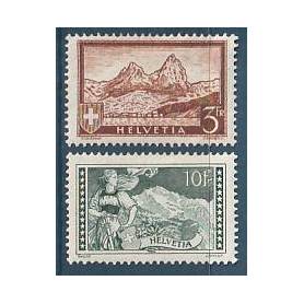 Timbre collection Suisse N° Yvert et Tellier 244/245 Neuf avec charnière