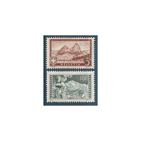 Timbre collection Suisse N° Yvert et Tellier 244/245 Neuf avec charnière